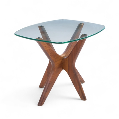 Adrian Pearsall Adrian Pearsall for Craft Associate Mid Century Walnut Jacks Side Table