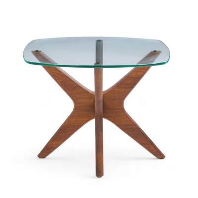 Adrian Pearsall Adrian Pearsall for Craft Associate Mid Century Walnut Jacks Side Table
