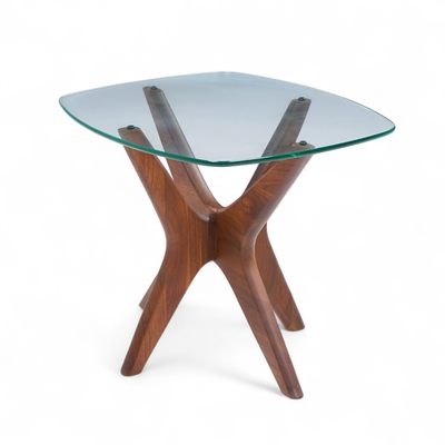 Adrian Pearsall Adrian Pearsall for Craft Associate Mid Century Walnut Jacks Side Table