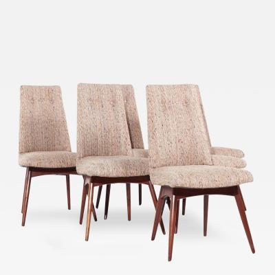 Adrian Pearsall Adrian Pearsall for Craft Associates 1613 C MCM Walnut Dining Chairs Set of 6