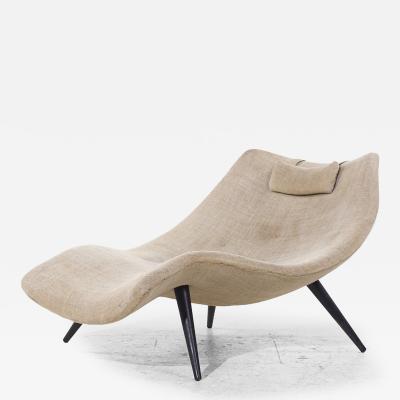 Adrian Pearsall Adrian Pearsall for Craft Associates 1828 C Mid Century Walnut Chaise Lounge