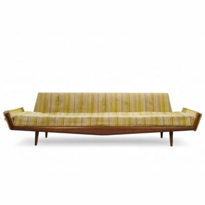 Adrian Pearsall Adrian Pearsall for Craft Associates 2000 S Mid Century Walnut Gondola Sofa