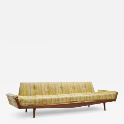 Adrian Pearsall Adrian Pearsall for Craft Associates 2000 S Mid Century Walnut Gondola Sofa