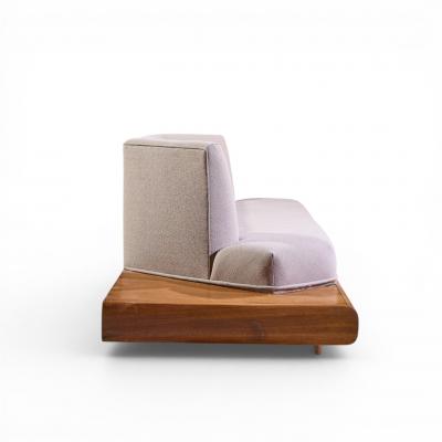 Adrian Pearsall Adrian Pearsall for Craft Associates 2006 S Mid Century Walnut Sofa