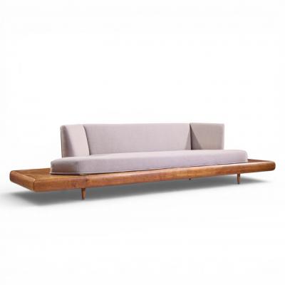 Adrian Pearsall Adrian Pearsall for Craft Associates 2006 S Mid Century Walnut Sofa