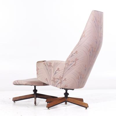 Adrian Pearsall Adrian Pearsall for Craft Associates 2174C MCM Walnut Lounge Chair with Ottoman