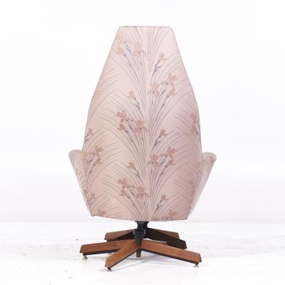 Adrian Pearsall Adrian Pearsall for Craft Associates 2174C MCM Walnut Lounge Chair with Ottoman
