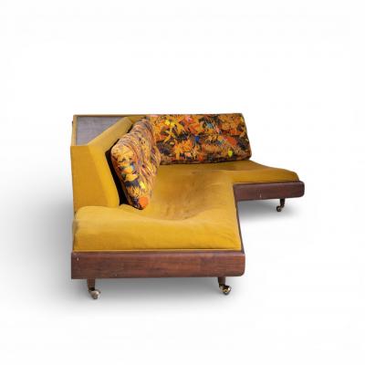 Adrian Pearsall Adrian Pearsall for Craft Associates 2300 S Mid Century Walnut Boomerang Sofa
