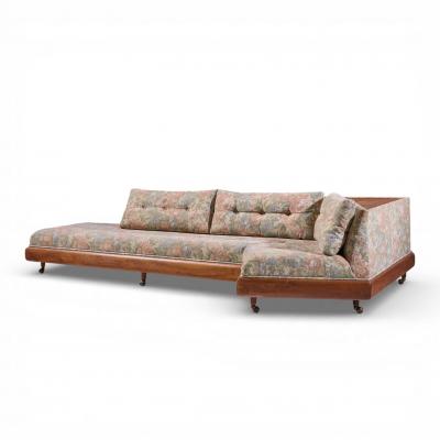 Adrian Pearsall Adrian Pearsall for Craft Associates 2300 S Mid Century Walnut Boomerang Sofa