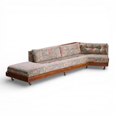 Adrian Pearsall Adrian Pearsall for Craft Associates 2300 S Mid Century Walnut Boomerang Sofa
