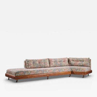 Adrian Pearsall Adrian Pearsall for Craft Associates 2300 S Mid Century Walnut Boomerang Sofa