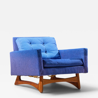 Adrian Pearsall Adrian Pearsall for Craft Associates 2406 C Mid Century Walnut Lounge Chair