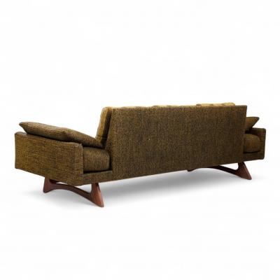 Adrian Pearsall Adrian Pearsall for Craft Associates 2408 S Mid Century Walnut Gondola Sofa