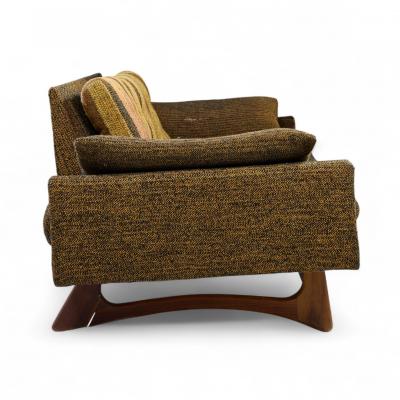 Adrian Pearsall Adrian Pearsall for Craft Associates 2408 S Mid Century Walnut Gondola Sofa