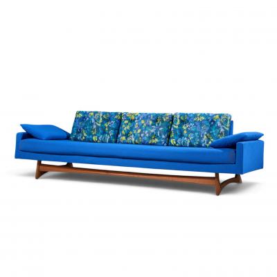 Adrian Pearsall Adrian Pearsall for Craft Associates 2408 S Mid Century Walnut Gondola Sofa