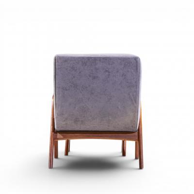 Adrian Pearsall Adrian Pearsall for Craft Associates 705 CW Walnut Lounge Chair with Ottoman
