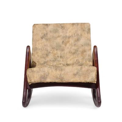 Adrian Pearsall Adrian Pearsall for Craft Associates 812 CR Walnut Rocking Lounge Chair