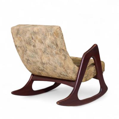 Adrian Pearsall Adrian Pearsall for Craft Associates 812 CR Walnut Rocking Lounge Chair
