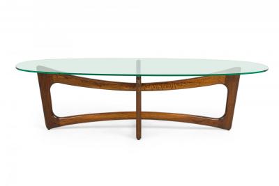 Adrian Pearsall Adrian Pearsall for Craft Associates Mid Century American Bowtie Glass Top Wal