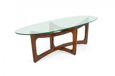 Adrian Pearsall Adrian Pearsall for Craft Associates Mid Century American Bowtie Glass Top Wal