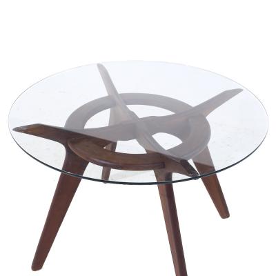 Adrian Pearsall Adrian Pearsall for Craft Associates Mid Century Compass Walnut Dining Table