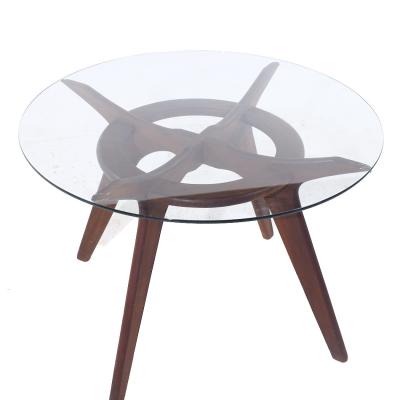 Adrian Pearsall Adrian Pearsall for Craft Associates Mid Century Compass Walnut Dining Table