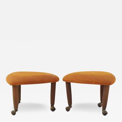 Adrian Pearsall Adrian Pearsall for Craft Associates Mid Century Ottomans Pair