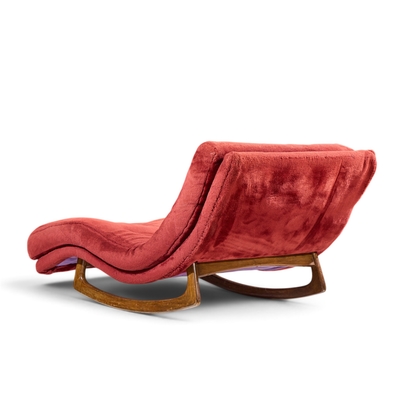 Adrian Pearsall Adrian Pearsall for Craft Associates Mid Century Rocking Chaise Lounge Chair