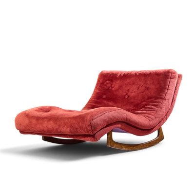 Adrian Pearsall Adrian Pearsall for Craft Associates Mid Century Rocking Chaise Lounge Chair