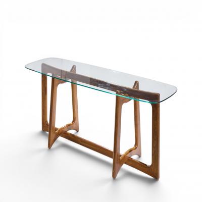 Adrian Pearsall Adrian Pearsall for Craft Associates Mid Century Sculptural Walnut Console Table
