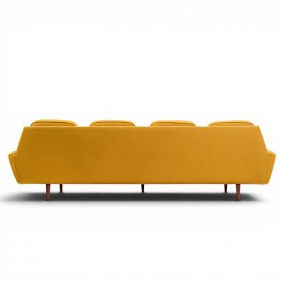 Adrian Pearsall Adrian Pearsall for Craft Associates Mid Century Walnut Gondola Sofa