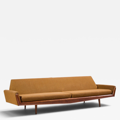 Adrian Pearsall Adrian Pearsall for Craft Associates Mid Century Walnut Gondola Sofa