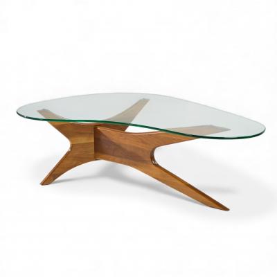 Adrian Pearsall Adrian Pearsall for Craft Associates Mid Century Walnut Jacks Coffee Table
