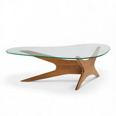 Adrian Pearsall Adrian Pearsall for Craft Associates Mid Century Walnut Jacks Coffee Table