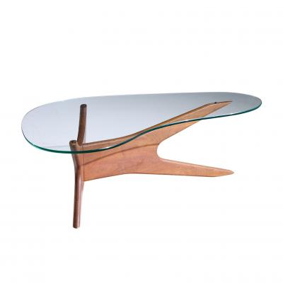 Adrian Pearsall Adrian Pearsall for Craft Associates Mid Century Walnut Jacks Coffee Table