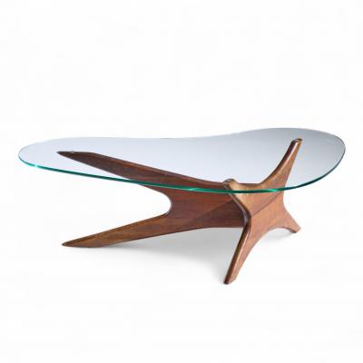 Adrian Pearsall Adrian Pearsall for Craft Associates Mid Century Walnut Jacks Coffee Table