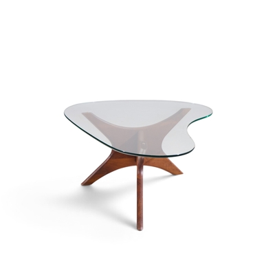 Adrian Pearsall Adrian Pearsall for Craft Associates Mid Century Walnut Jacks Coffee Table