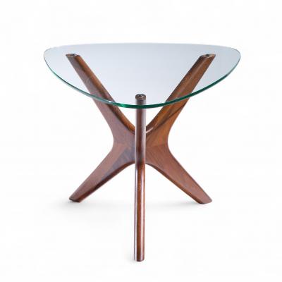 Adrian Pearsall Adrian Pearsall for Craft Associates Mid Century Walnut Jacks Side Table Pair