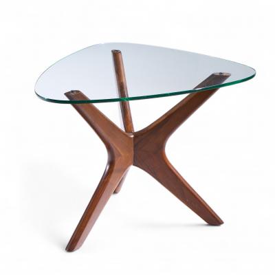 Adrian Pearsall Adrian Pearsall for Craft Associates Mid Century Walnut Jacks Side Table Pair