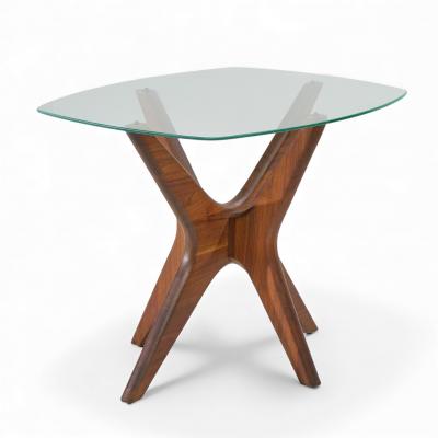 Adrian Pearsall Adrian Pearsall for Craft Associates Mid Century Walnut Jacks Side Tables Pair