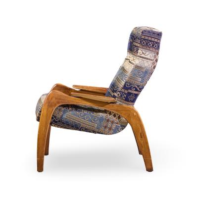 Adrian Pearsall Adrian Pearsall for Craft Associates Mid Century Walnut Lounge Chairs Pair