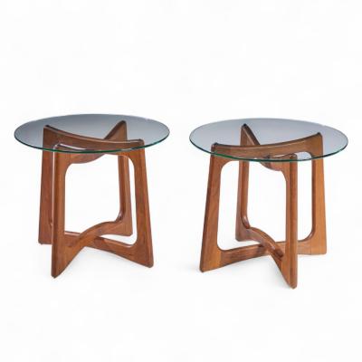 Adrian Pearsall Adrian Pearsall for Craft Associates Mid Century Walnut Side Tables Pair