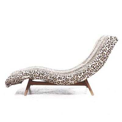 Adrian Pearsall Adrian Pearsall for Craft Associates Mid Century Walnut Wave Chaise