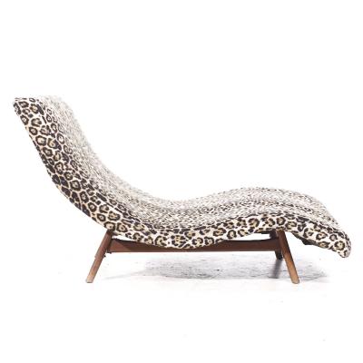 Adrian Pearsall Adrian Pearsall for Craft Associates Mid Century Walnut Wave Chaise