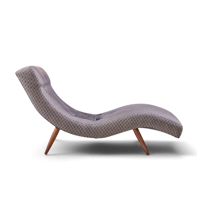 Adrian Pearsall Adrian Pearsall for Craft Associates Mid Century Walnut Wave Chaise
