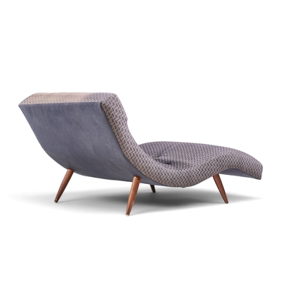Adrian Pearsall Adrian Pearsall for Craft Associates Mid Century Walnut Wave Chaise