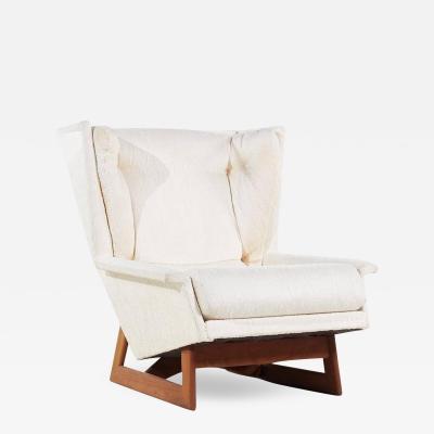 Adrian Pearsall Adrian Pearsall for Craft Associates Mid Century Walnut Wingback Chair