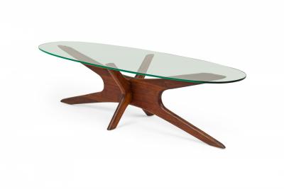 Adrian Pearsall Adrian Pearsall for Craft Associates Walnut Jacks Coffee Table Base