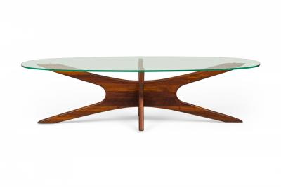 Adrian Pearsall Adrian Pearsall for Craft Associates Walnut Jacks Coffee Table Base