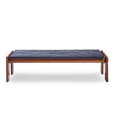 Adrian Pearsall Adrian Pearsall for Craft Associates Walnut and Slate Top Coffee Table